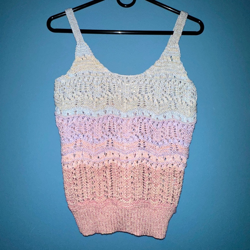 Heartloom knit multicolor women top size xs